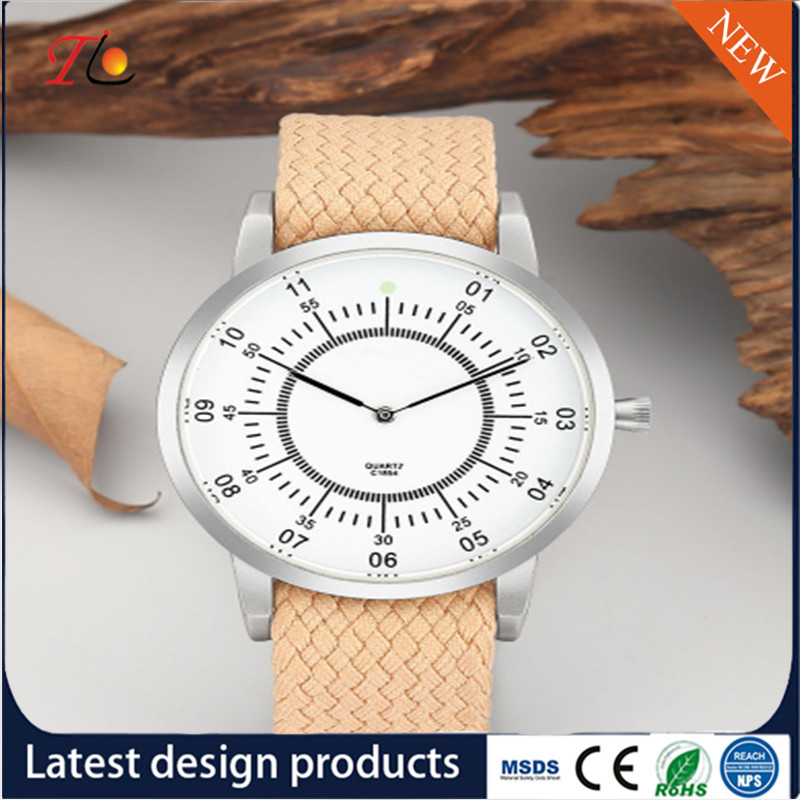 quartz Wrist Watch weave strap Watch delicate Fashion Watch AlloyCase custom LOGO Multicolor strap Monochrome