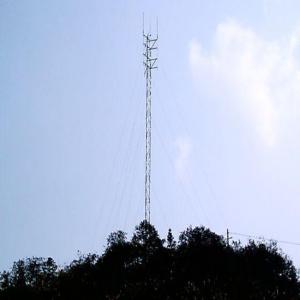 China Hot Dip Galvanized 40m Tubular Guyed Wire Tower wholesale