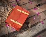 LH-62-2 Black Ladies Leather Bags Cambridge Style Leather Women Handbags