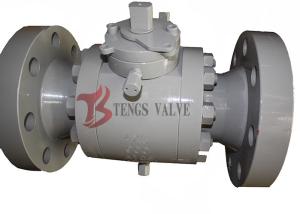 China Forged Steel Three Piece Ball Valve Trunnion Mounted Soft Seated 150LB - 2500LB wholesale