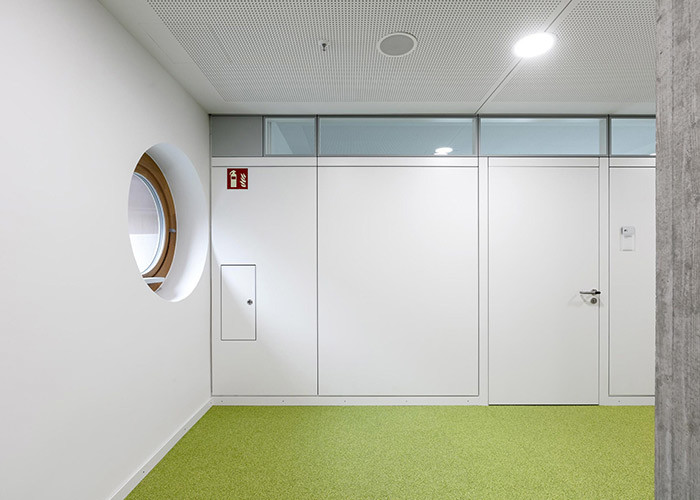 Partition wall glass office modular Aluminum Frame door closer electrical lock