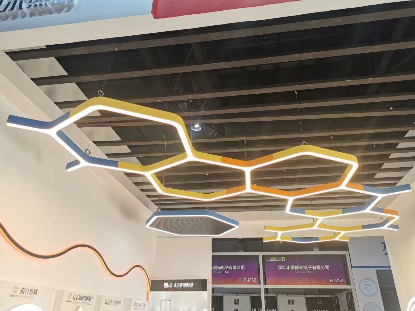 SMD5630 Hexagon Led Pendant Light HR600X75mm Hex Pendant Light