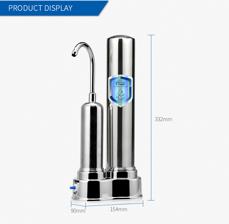 Durable Ceramic Countertop Water Filter System , Drinking Water Purification Systems