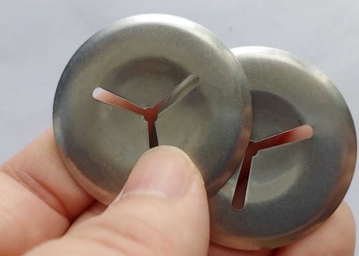 38mm Round Type Stainless Steel Insulation Speed Clips With 3 Slots