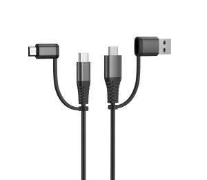 China Cottton Braided ROHS 2.4A 4ft USb Multi Charging Cable wholesale