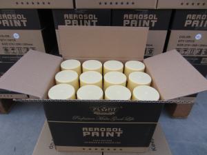China Liquid Coating Aerosol Spray Paint Drying Fast 450ML Cream Color Free Sample wholesale