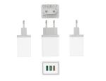 USB 3 Ports QC3.0 Universal 30w Wall Charger Adapter