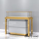 Gold Electroplating 1300X600X950MM Jewelry Display Cases