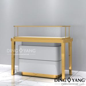 China Gold Electroplating 1300X600X950MM Jewelry Display Cases wholesale