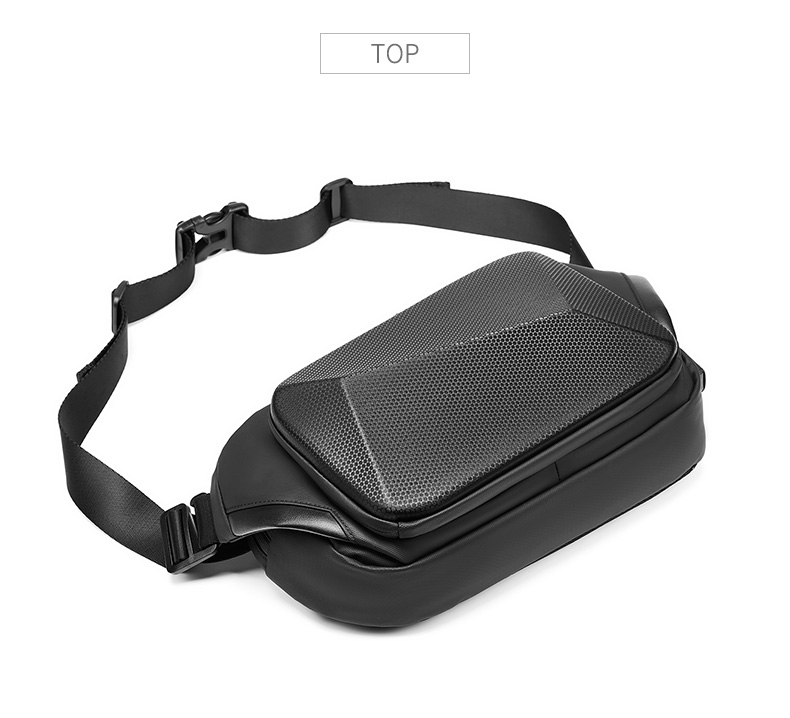 MingLu Polyester Men'S Anti Theft Sling Bag Daily Used Eco Friendly
