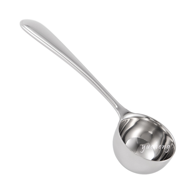 Wholesale Stainless Steel 18/8 20ml And 6ml Long Coffe Scoop Coffe Spoon Coffe Shop Scoop Measuring Coffe Spoon