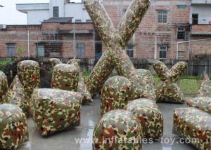 China Inflatable Outdoor Games Air Bunker Camouflage Paint Ball For Shooting Game wholesale