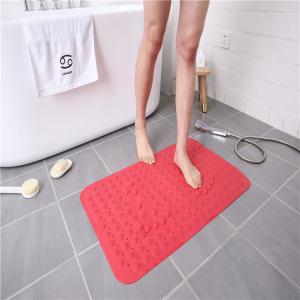 China PVC Anti Slip High Strength Suction Shower Foot Massage Bath Mat wholesale
