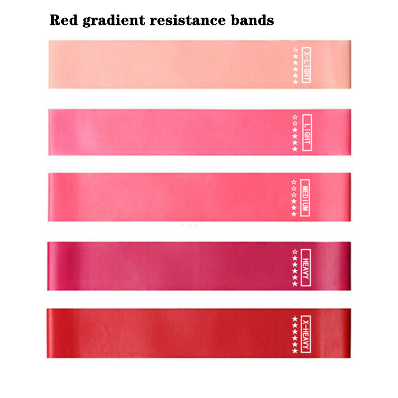 Silicone Gradient Color Yoga Resistance Band 600mm With Multiple Color Choices