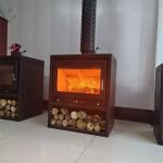 Free Standing Modern Steel Wood Burning Fireplace Stove For Indoor Heating