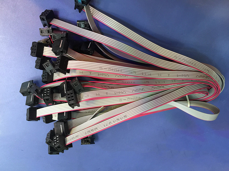 FC 10P FC 20P 2.54mm Custom Made Wiring Harness IDC Flat Terminal