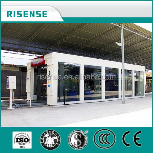 -Chic Design Style King of 9-Brush Automatic Express Tunnel Car Wash Machine in Europe