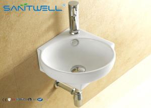 China Colored Wall Hung Basin ceramic sink product 340*340*140 mm size wholesale