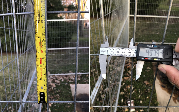 Electric Galvanized Steel 2.1*2.9m Temporary Security Fence 70*150mm Mesh