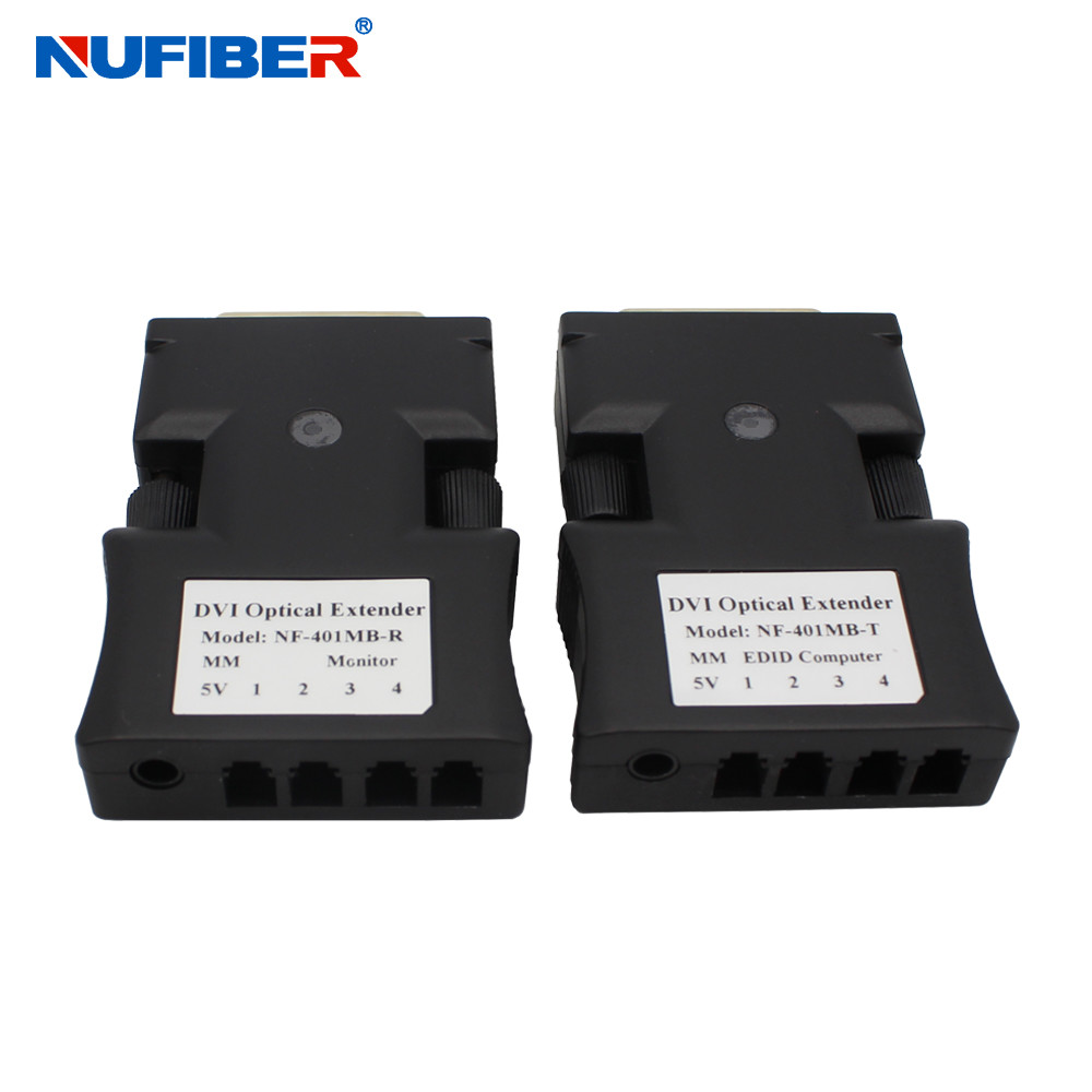 NUFIBER EDID SM 4core LC Dvi To Fiber Optic Converter 1000 Meters Distance DVI to Fiber Extender