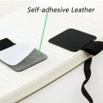5 Pack Set Fancy Stationery Items Pen Loop PU Leather Cover Various Colors