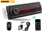 Real Time Clock Android Auto Single Din MP3 Car Radio BT 5.0 Physical Touch