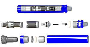 China 1.0 - 2.8Mpa Working Pressure Down The Hole Hammer 1266mm Length QSS - 80 Model wholesale
