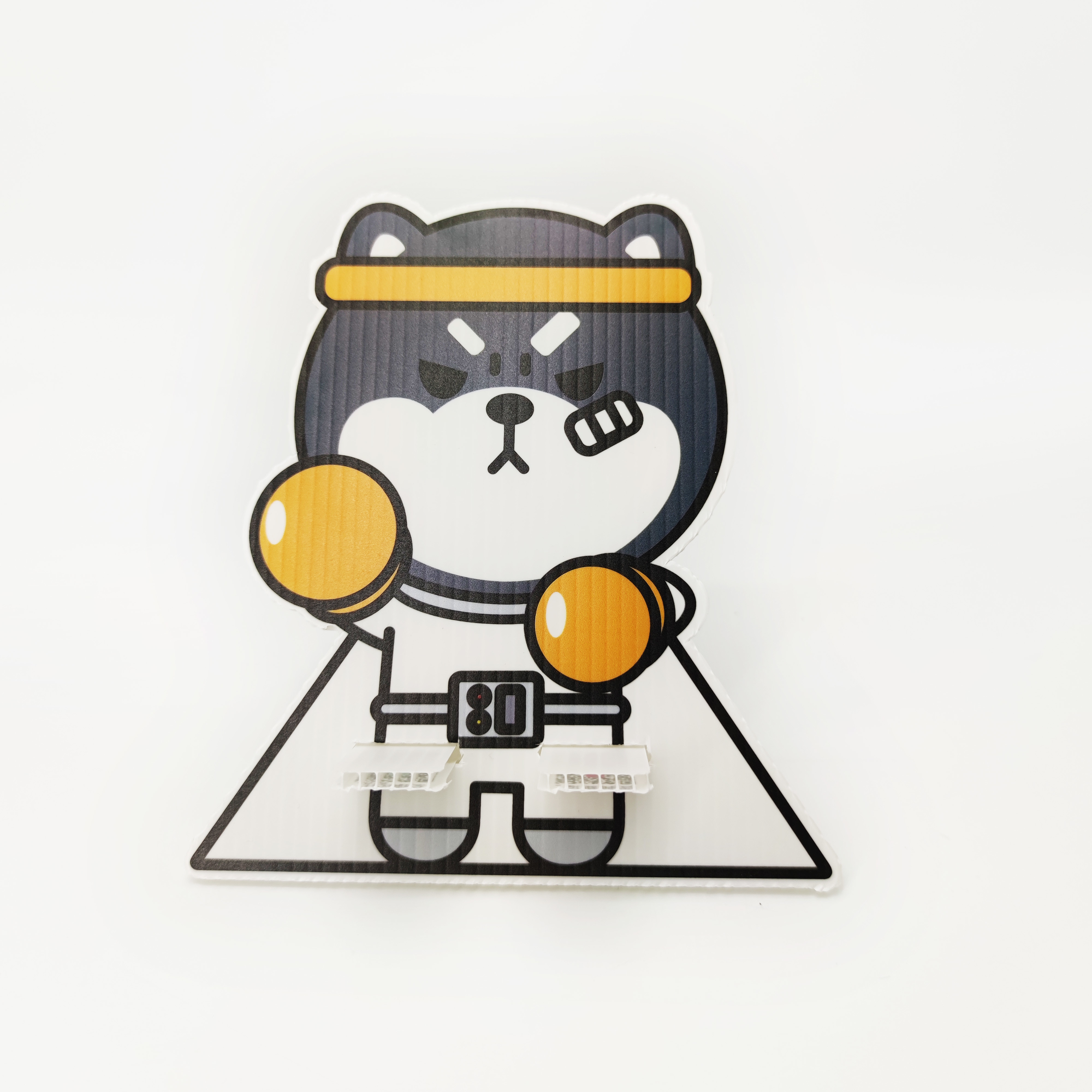 Leiser 3mm PP Corrugated Sheet Cardboard Phone Stand HD Cartoon Printing