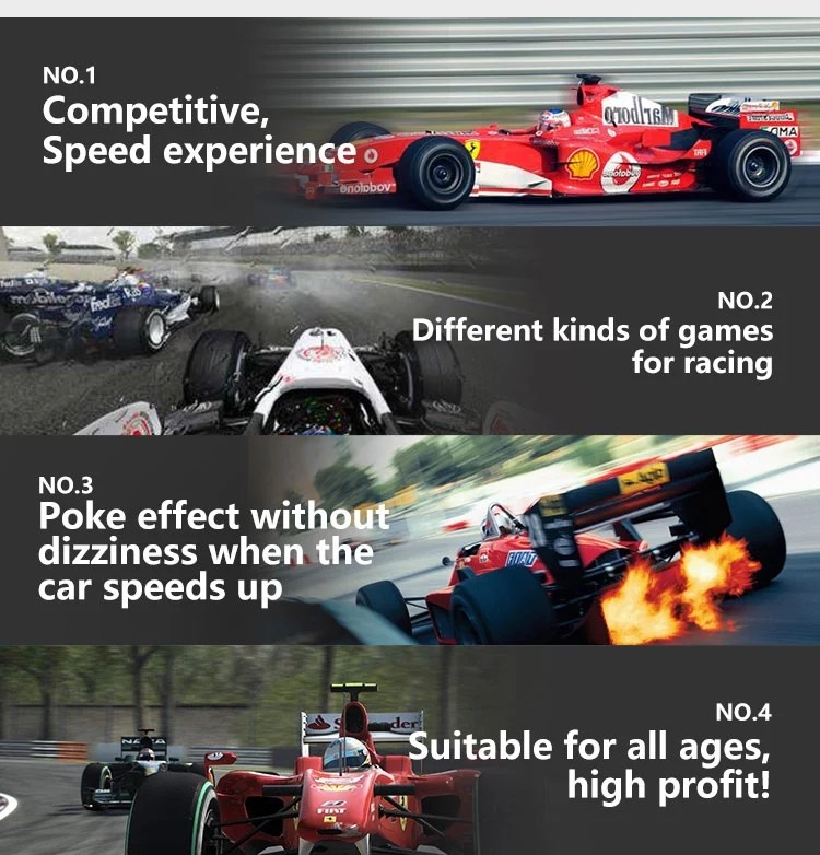 360D Outrun Virtual Reality Racing Simulator , 110V / 220V / 380V 9d Vr Simulator