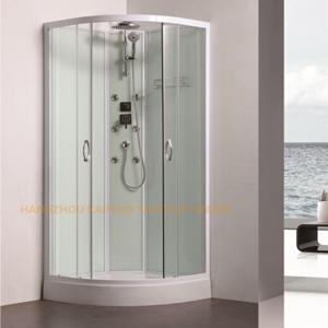 China 800 x 800mm quadrant shower enclosure sliding shower glass door with back jets on sale