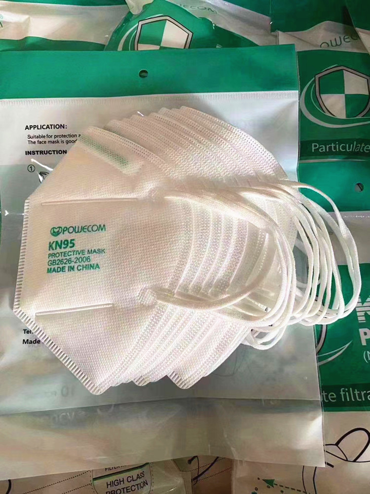 Best Quality Guangzhou Manufacturer Powecom Gb26262006 Kn95 face mask with EUA WHITE LIST