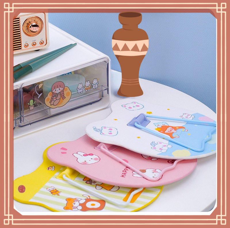 Mini Round Custom Pocket Heart Shaped Adjustable Light Makeup Mirror for Lady Dressing