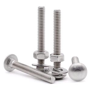 China 316 Stainless Steel M8 Carriage Bolts Round Head Metal Bolt For Fastening And Decoration wholesale