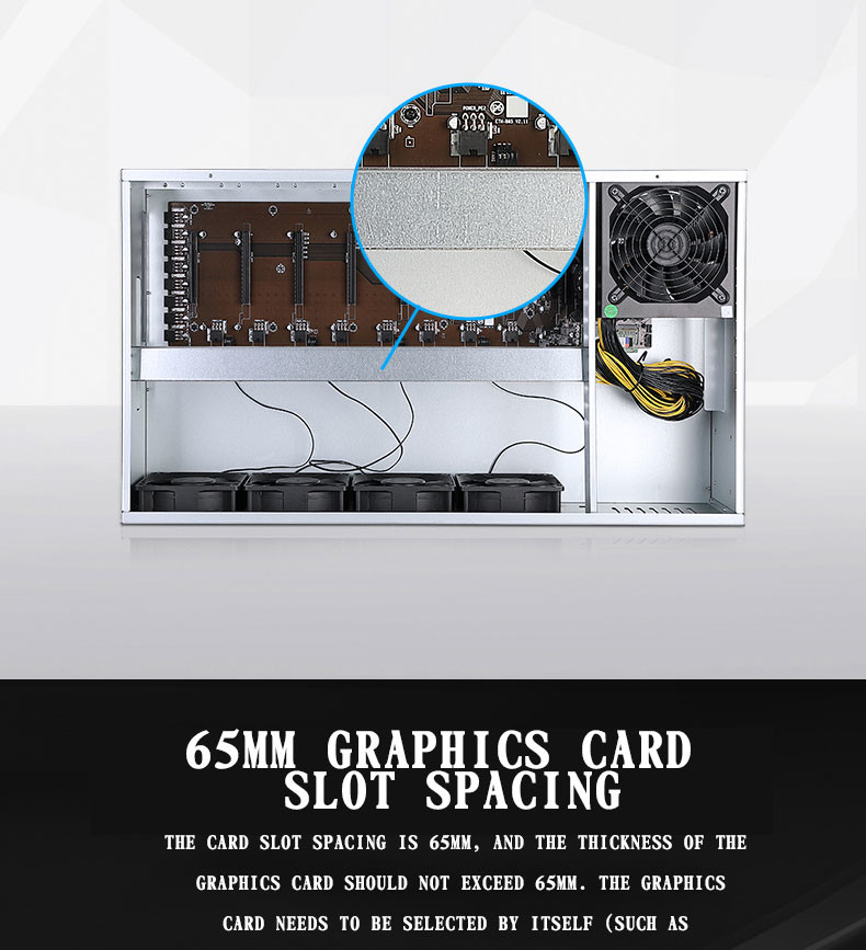 8 GPU 2000W Ethereum Mining Device B85 CPU SSD RAM PSU 3060 3060ti 3070 3080