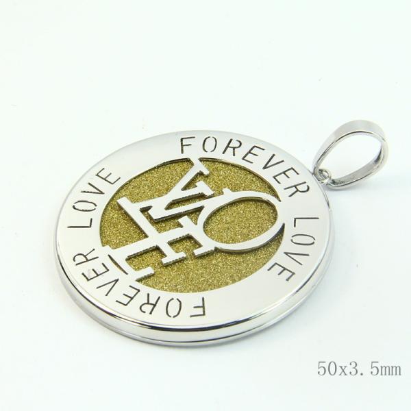 Fashion High Quality Fashion Stainless Steel Round Shapped Necklace Pendant