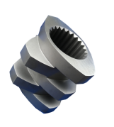 Reverse Kneading Block Extruder Screw Elements Intense Shearing Design Bimetallic Screw