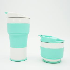 China Lightweight 150g 400ML Collapsible Silicone Coffee Cup wholesale
