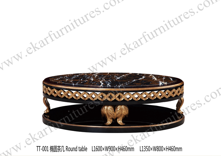 French Provincial Natural Stone Coffee Tabler TT-001