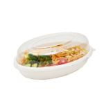 26OZ Eco Friendly Biodegradable Container Sugarcane Bagasse Takeaway Oval Bowl