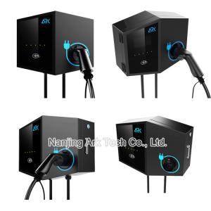 China Black 7KW Commercial Electric Vehicle Charging Stations Single Phase wholesale