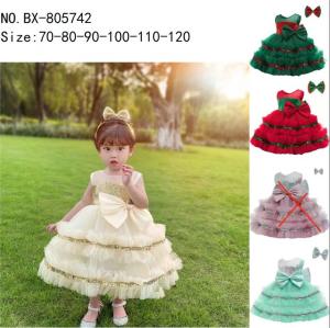 China girl's princess dress evening dress wear party dress ready goods ready to ship stock 42 wholesale