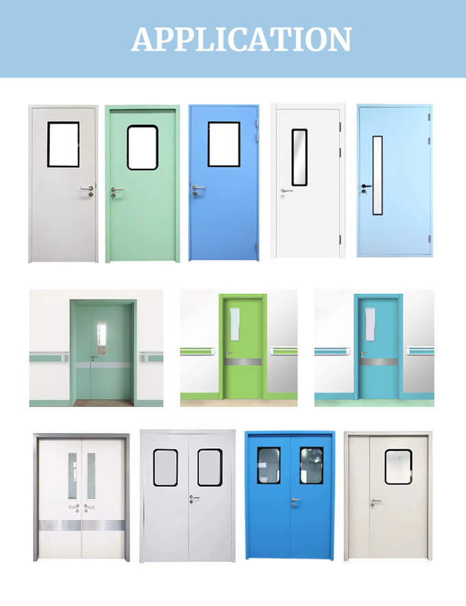 Foot Sensor ICU Stainless Steel Automatic Door