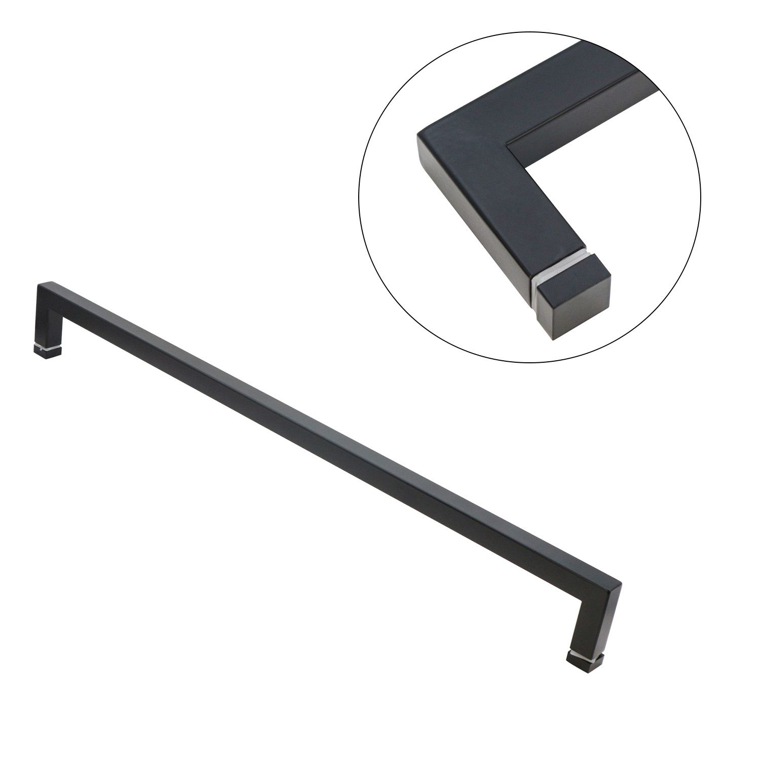 Silver Stainless Steel Shower Room Door Handle Modern and Functional for Modern Doors