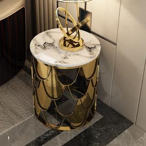 China Apartment Circular Glass Top Coffee Side Table Combination wholesale