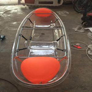 China UV Resistant Double Sit On Top Kayak , 200kg Weight Capacity See Through Canoe wholesale
