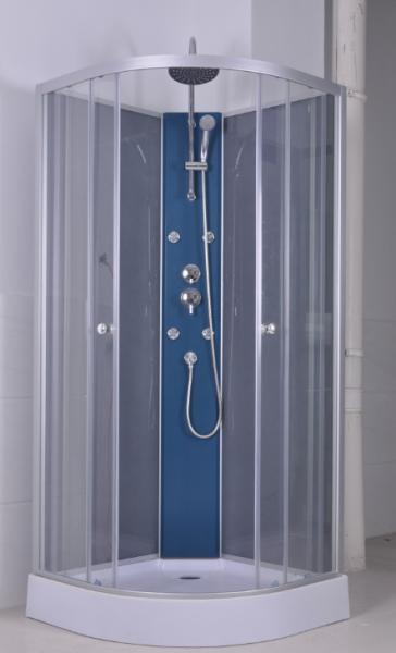 Simple Structure Curved Shower Stall Aluminum Paint With Shower Holder