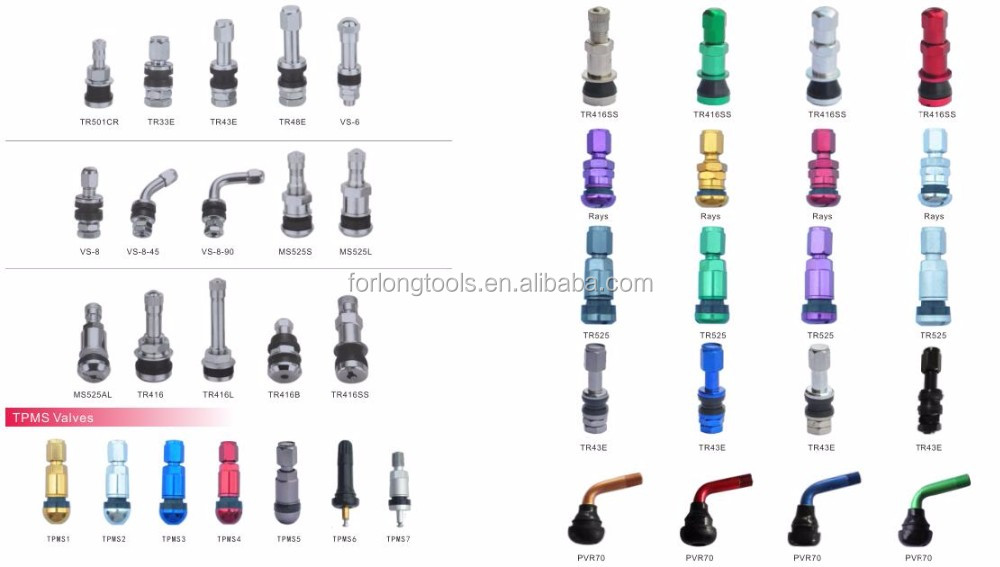 Universal Year TPMS TR525 Tubeless Tire Valve Stem with Dust Cap Aluminum Improved Tire Pressure Monitoring