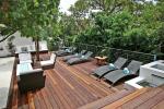 Outdoor WPC Decking ASA Co-extrusion , Fireproof Artificial Decking