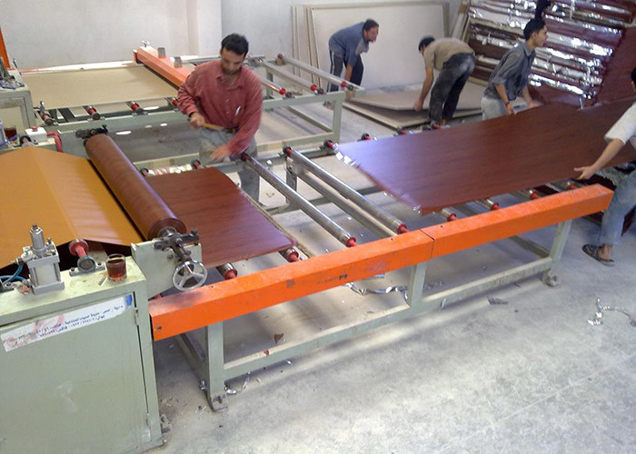 PVC / Aluminum Foil Laminated Gypsum Ceiling Panel Edge Sealing Machine