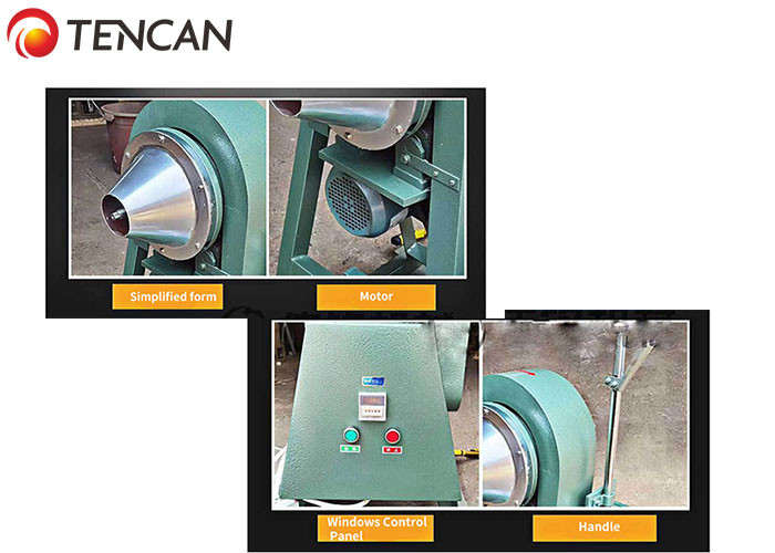 Horizontal Rotating Lab Conical Ball Mill For Grinding Mixing
